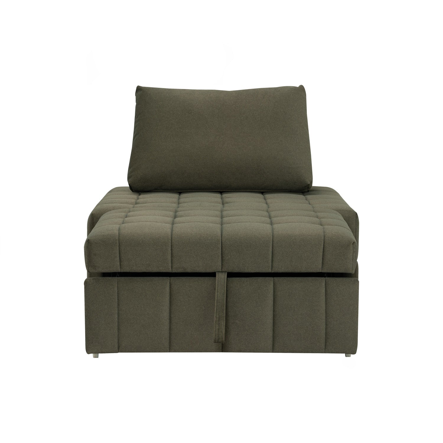Monte sofa bed in Leaf Green colour Mahair fabric (Pet friendly fabric).