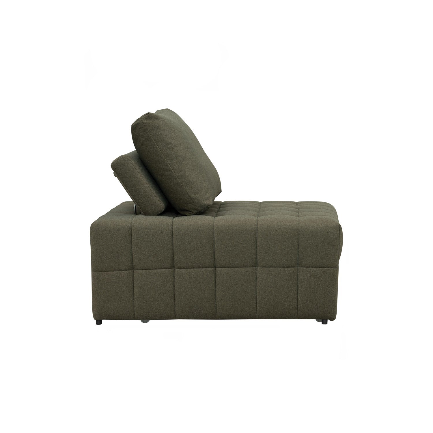 Monte sofa bed in Leaf Green colour Mahair fabric (Pet friendly fabric).