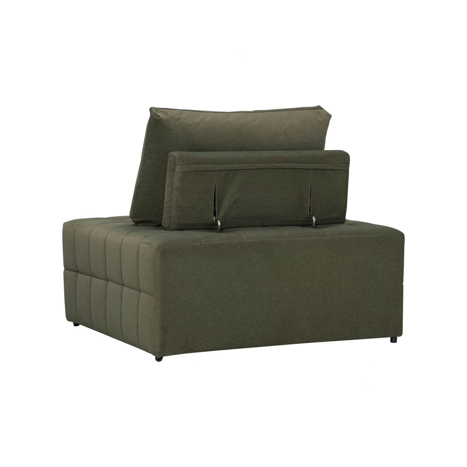 Monte sofa bed in Leaf Green colour Mahair fabric (Pet friendly fabric).