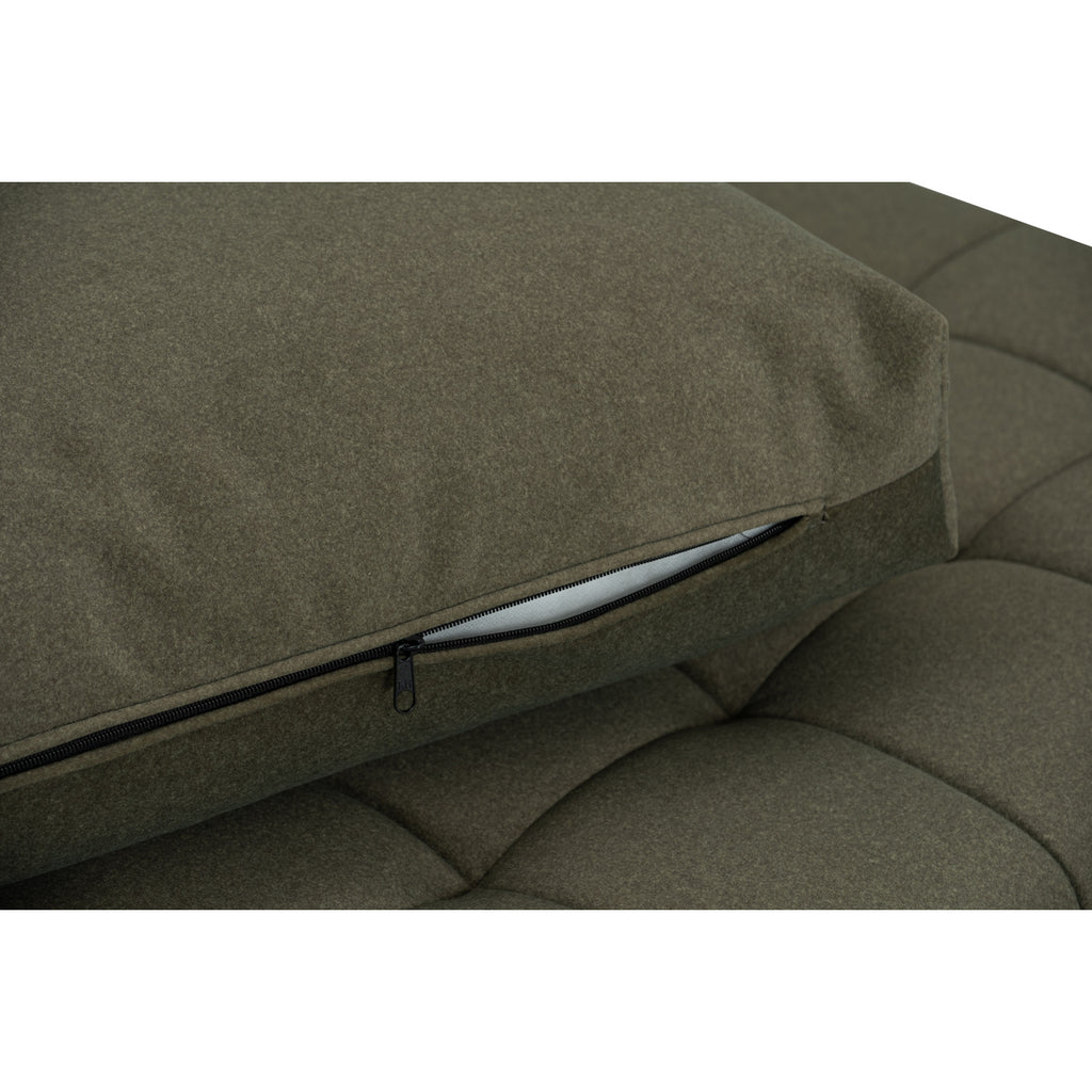Monte sofa bed in Leaf Green colour Mahair fabric (Pet friendly fabric).