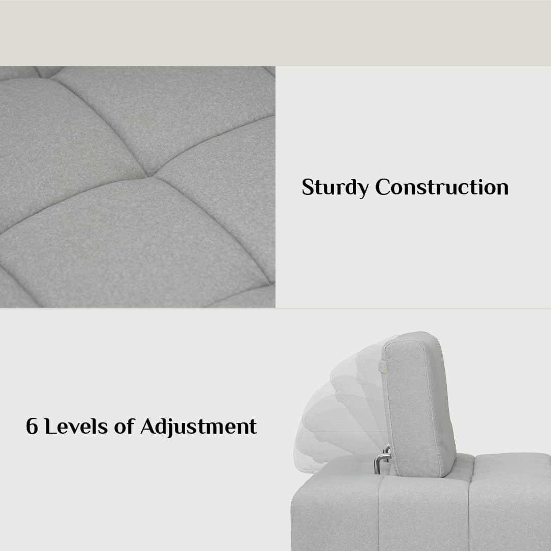 Monte sofa bed in Leaf Green colour Mahair fabric (Pet friendly fabric).