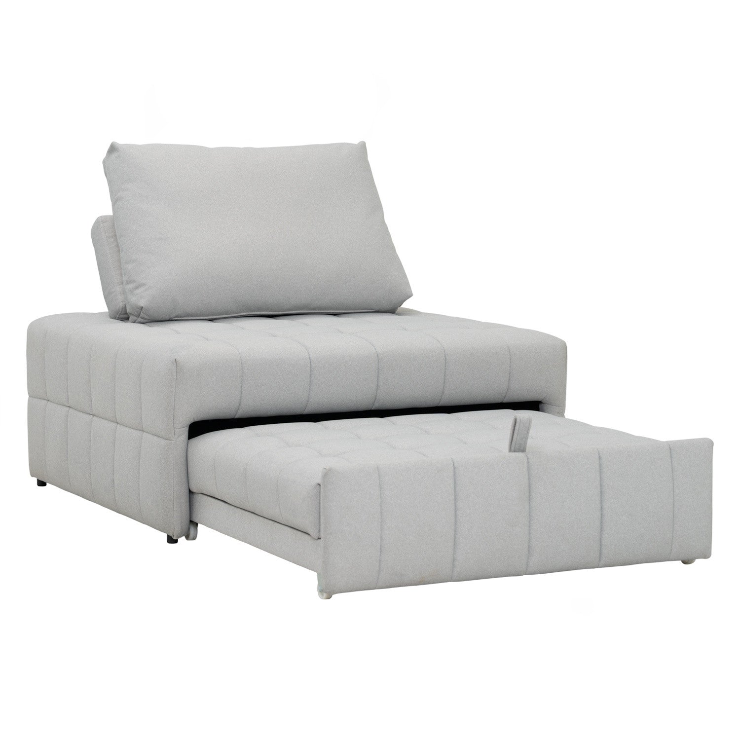 Monte sofa bed in Warm Grey colour Mahair fabric (Pet friendly fabric).