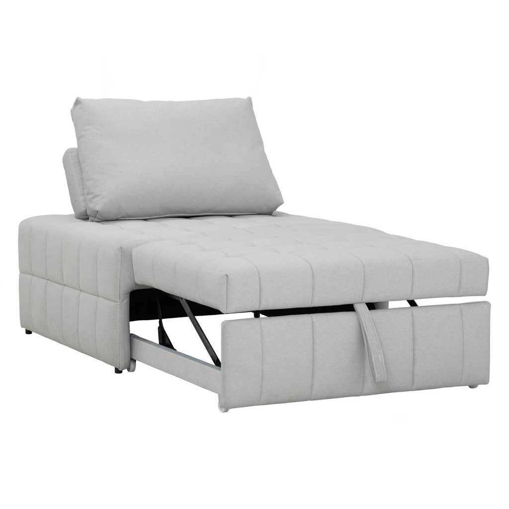 Monte sofa bed in Warm Grey colour Mahair fabric (Pet friendly fabric).