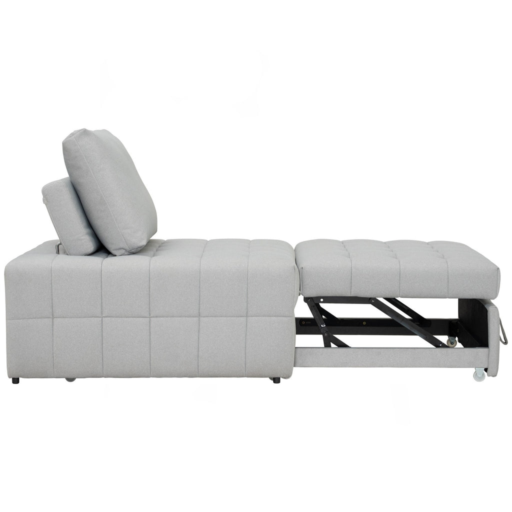 Monte sofa bed in Warm Grey colour Mahair fabric (Pet friendly fabric).