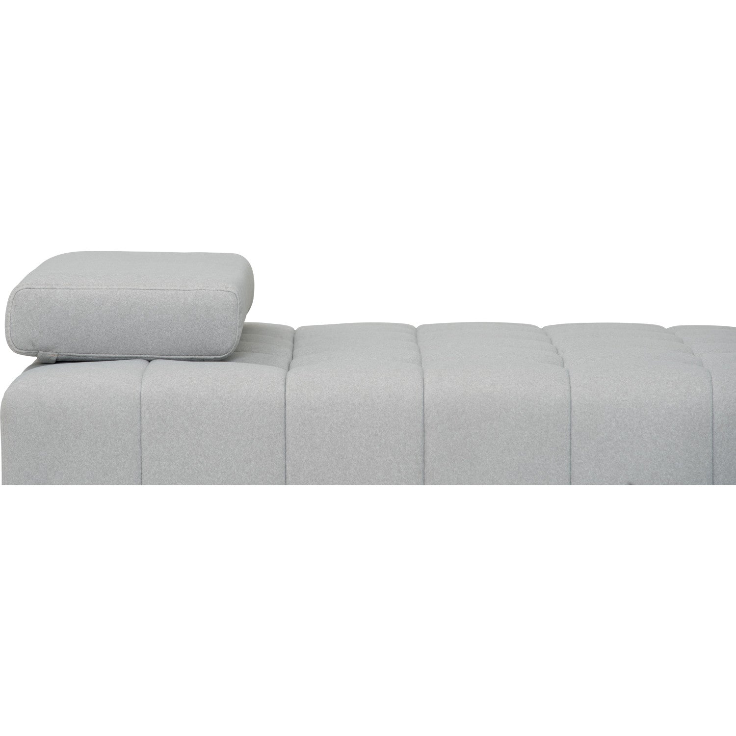 Monte sofa bed in Warm Grey colour Mahair fabric (Pet friendly fabric).