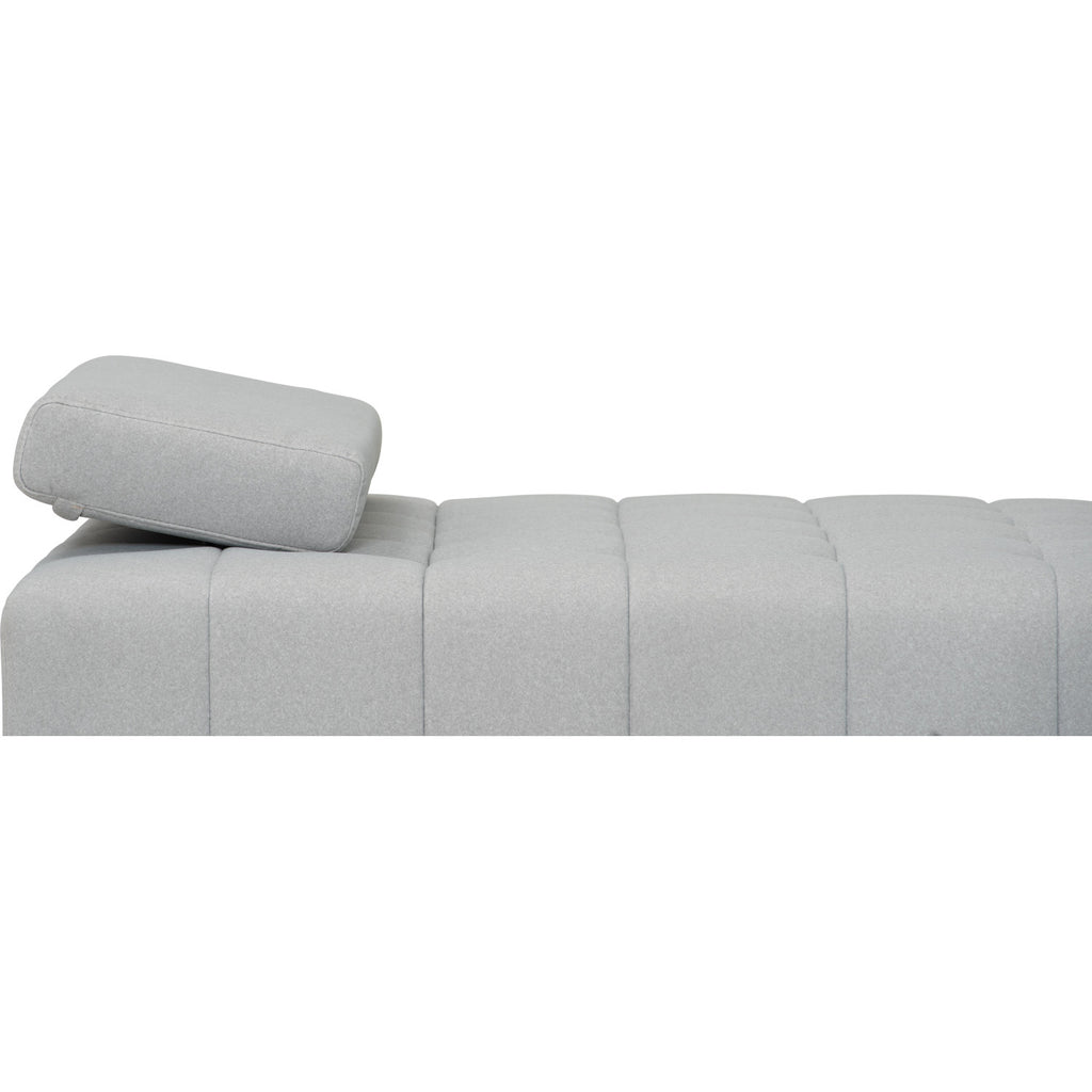 Monte sofa bed in Warm Grey colour Mahair fabric (Pet friendly fabric).