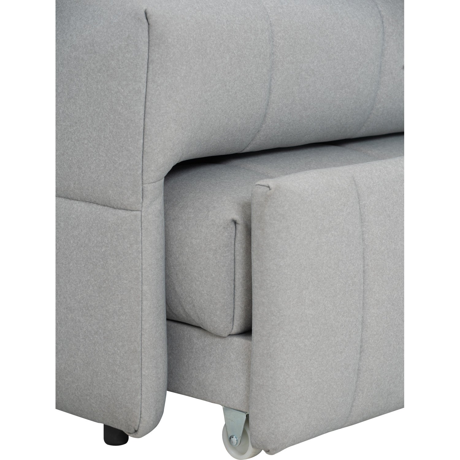 Monte sofa bed in Warm Grey colour Mahair fabric (Pet friendly fabric).