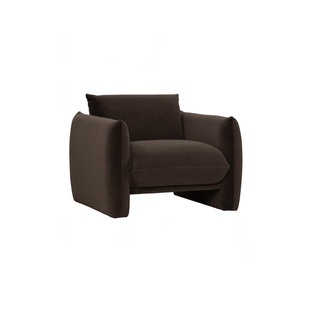 Holden 1 seater sofa in Walnut colour MEG fabric.