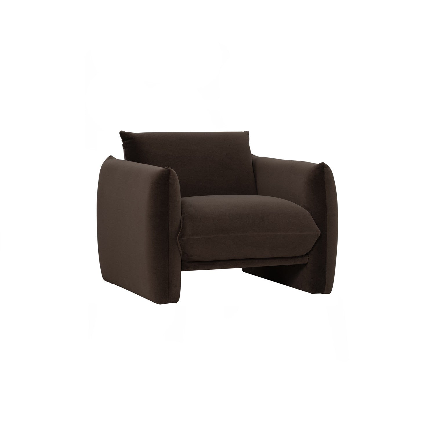 Holden 1 seater sofa in Walnut colour MEG fabric.