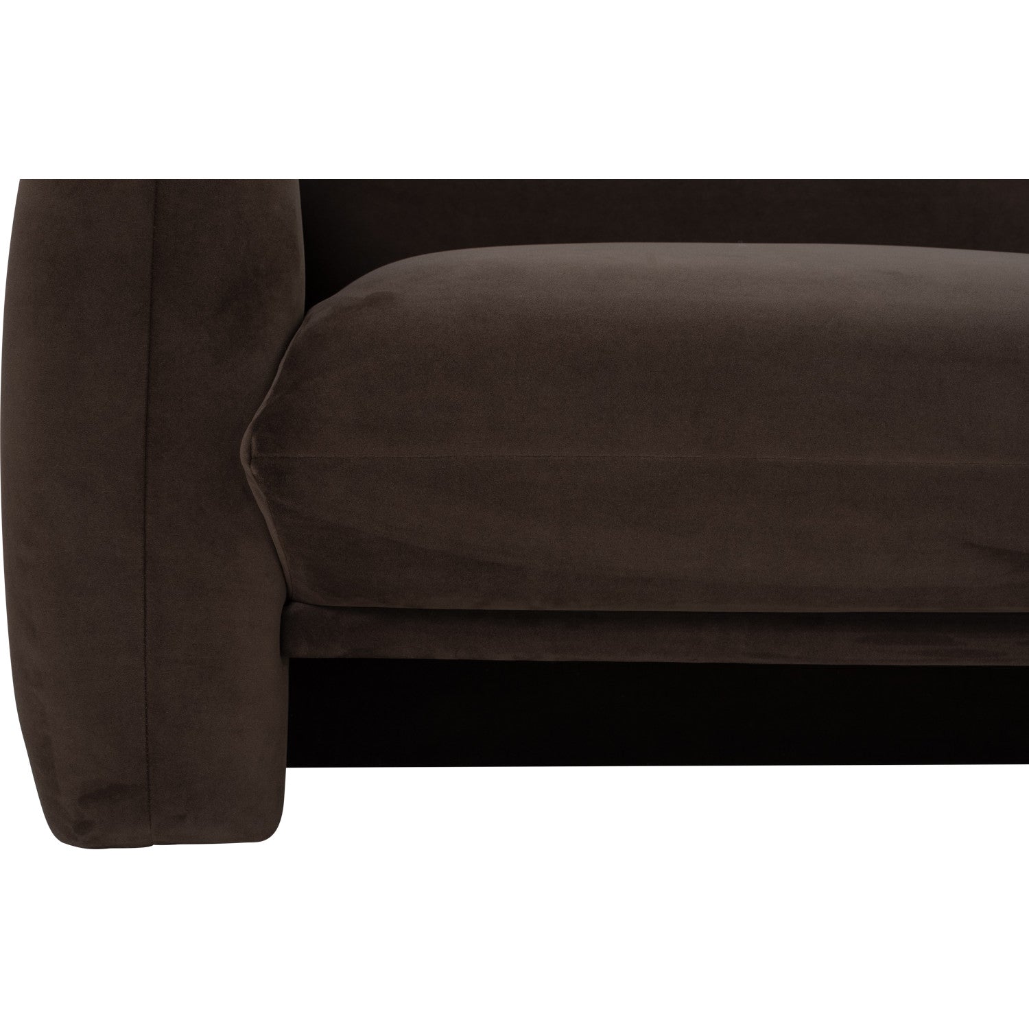 Holden 1 seater sofa in Walnut colour MEG fabric.