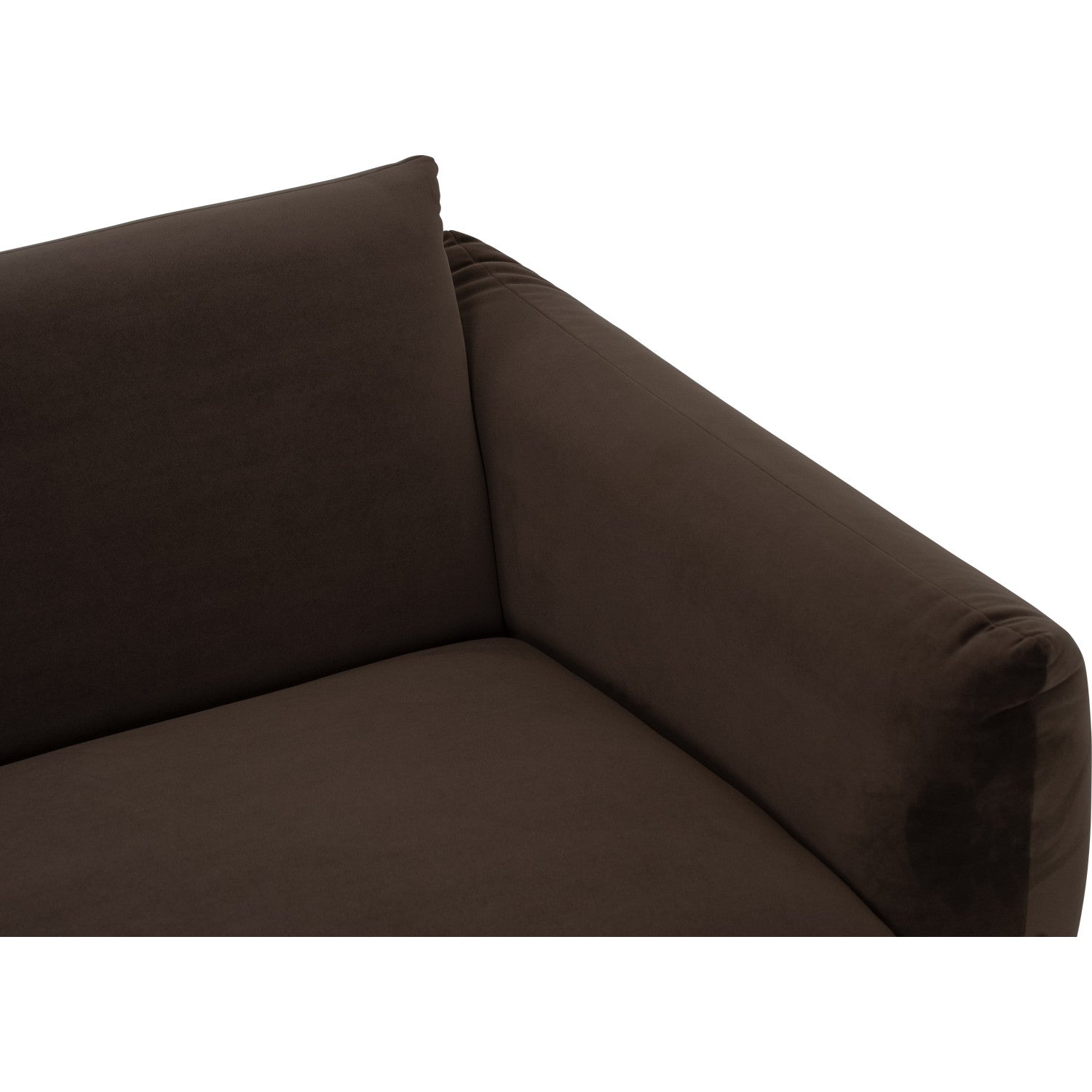 Holden 1 seater sofa in Walnut colour MEG fabric.