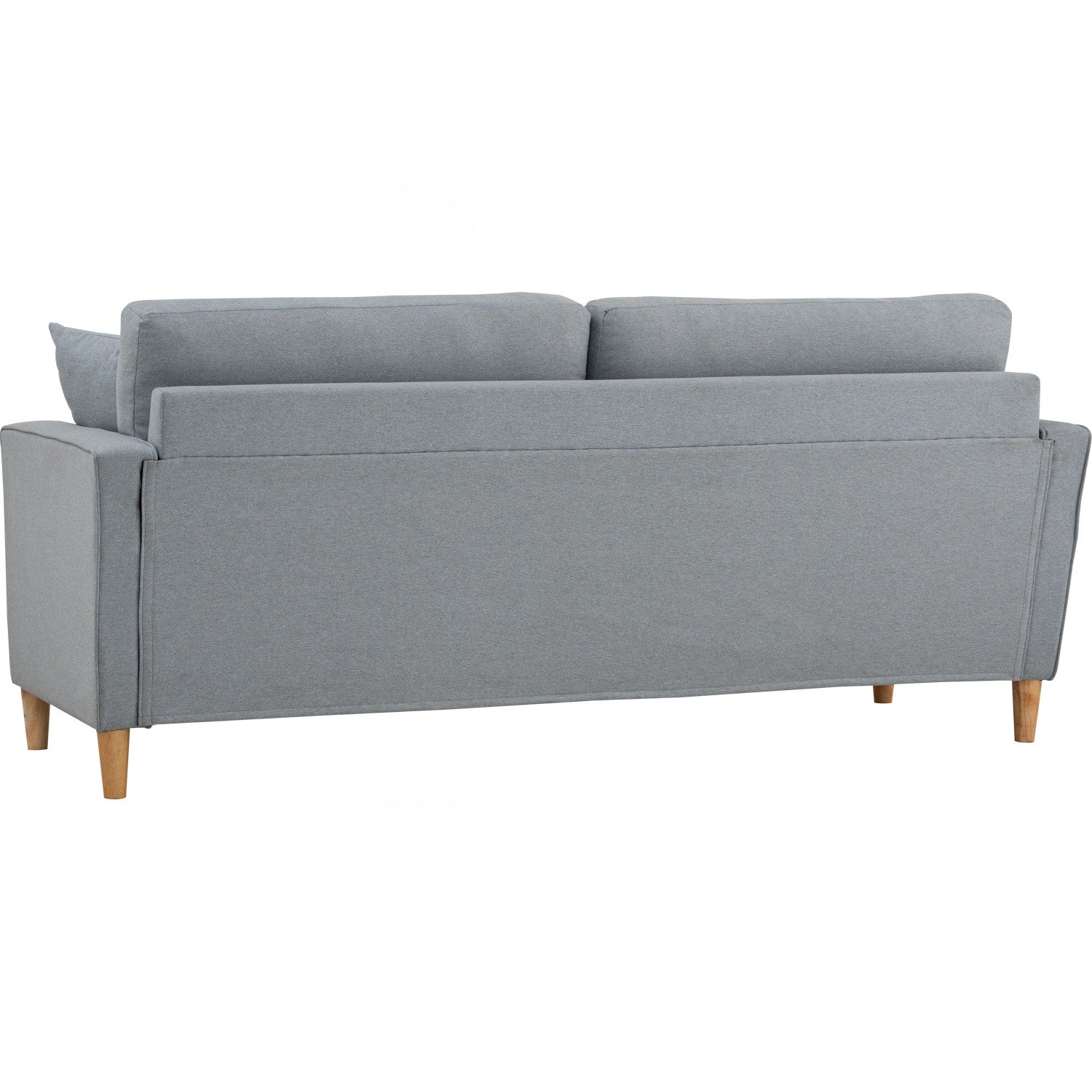 Slavia 3 seater sofa with Natural colour leg, Light Blue colour Meadow fabric.