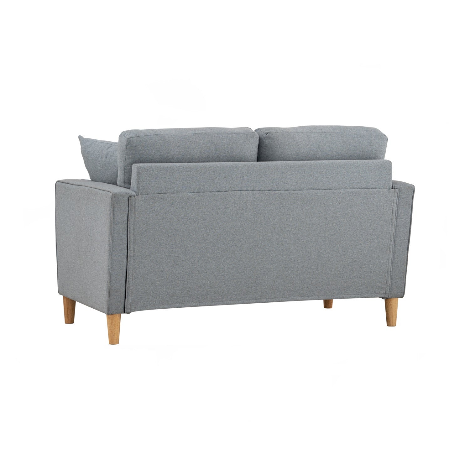 Slavia 2 seater sofa with Natural colour leg, Light Blue colour Meadow fabric