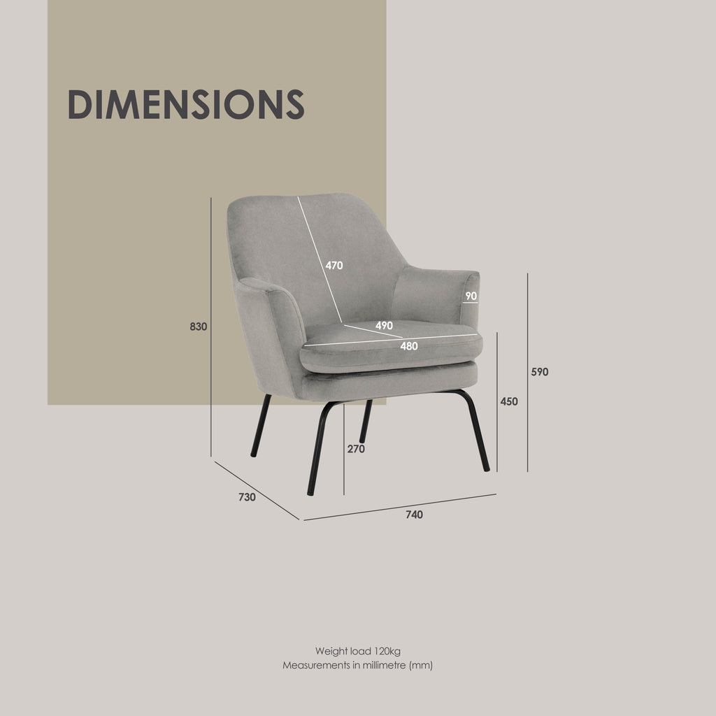 Lucian Lounge Chair with Matt Black Epoxy colour leg, Leaf colour Mohair fabric