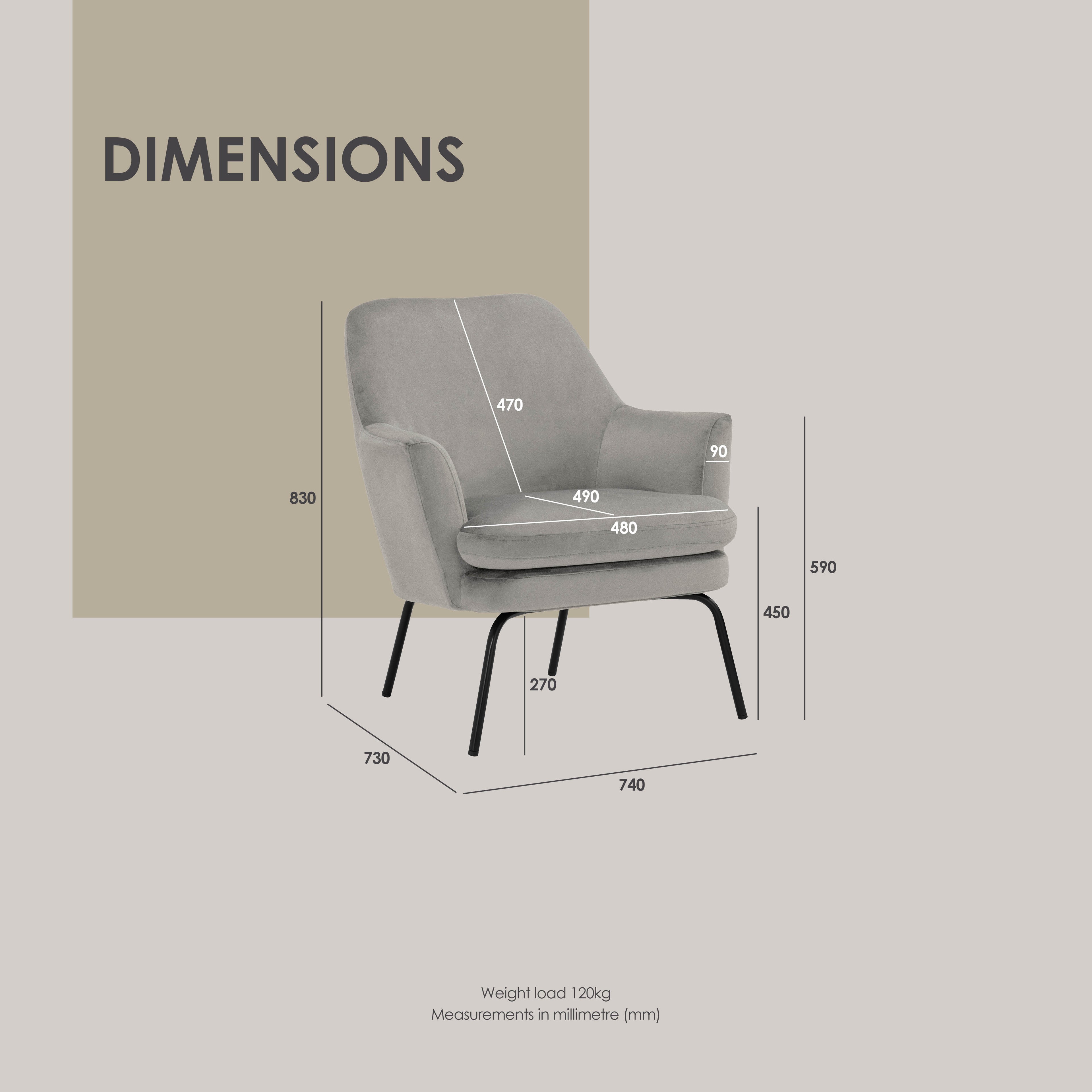 Lucian Lounge Chair with Matt Black Epoxy colour leg, Leaf colour Mohair fabric