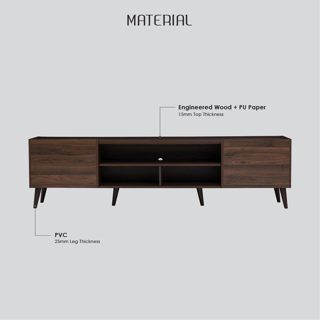 Inglewood 1.5m tv cabinet in Columbia colour