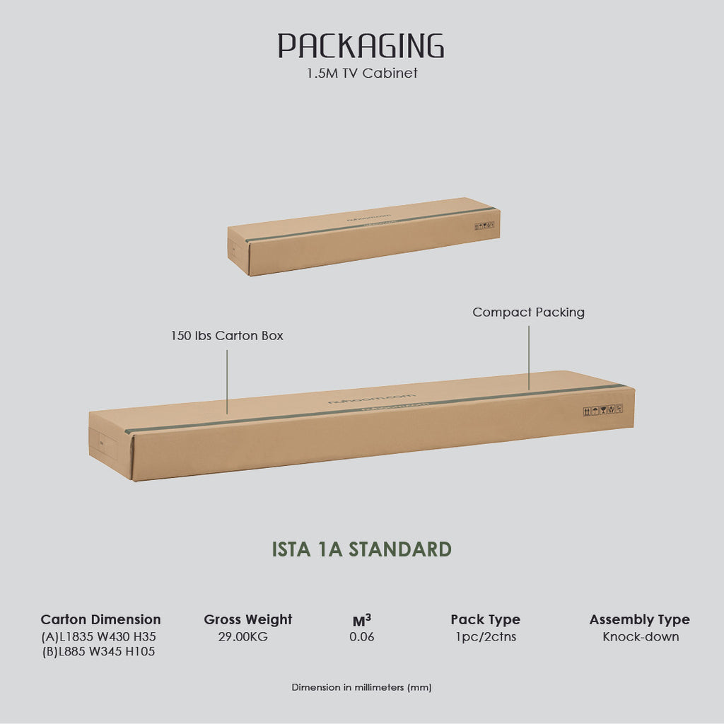 Inglewood 1.5m tv cabinet in Columbia colour