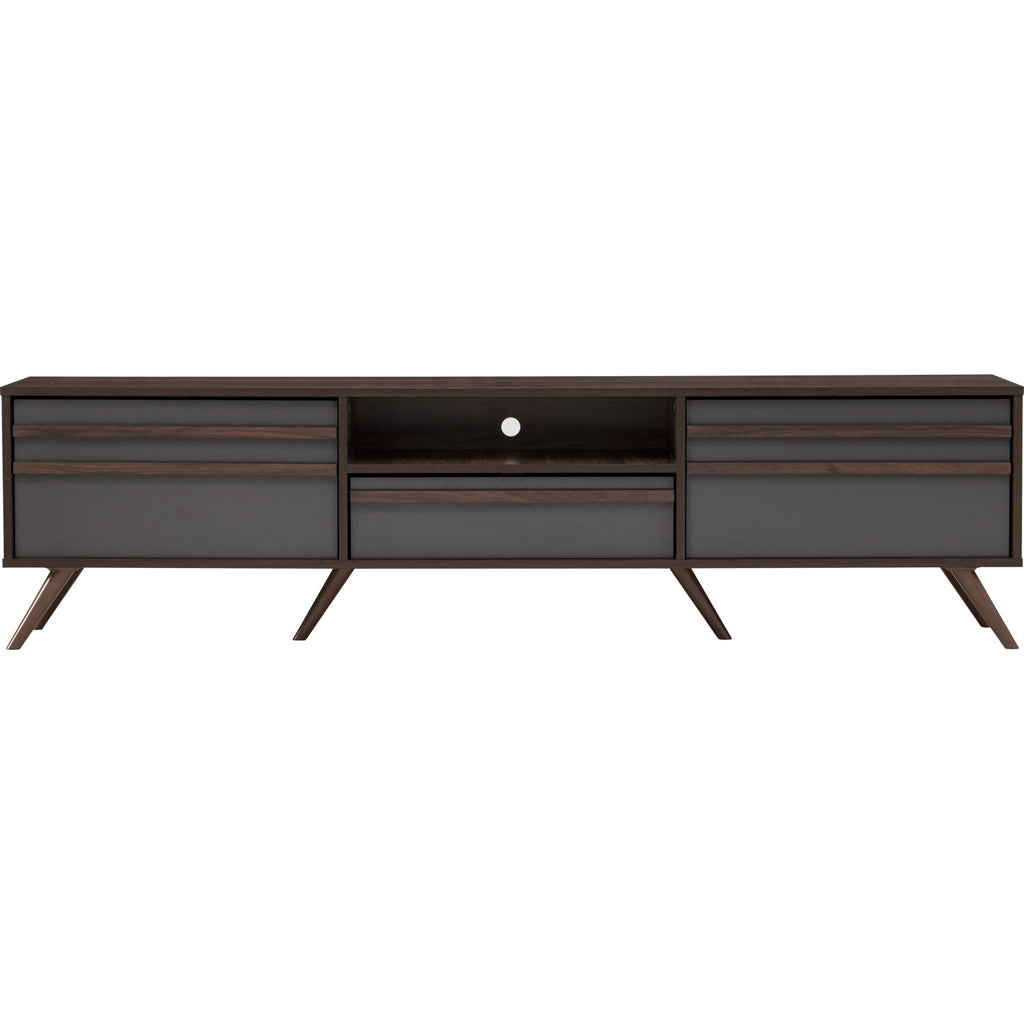 Blackburn 1.8m tv cabinet in Columbia colour, Dark Grey colour drawer