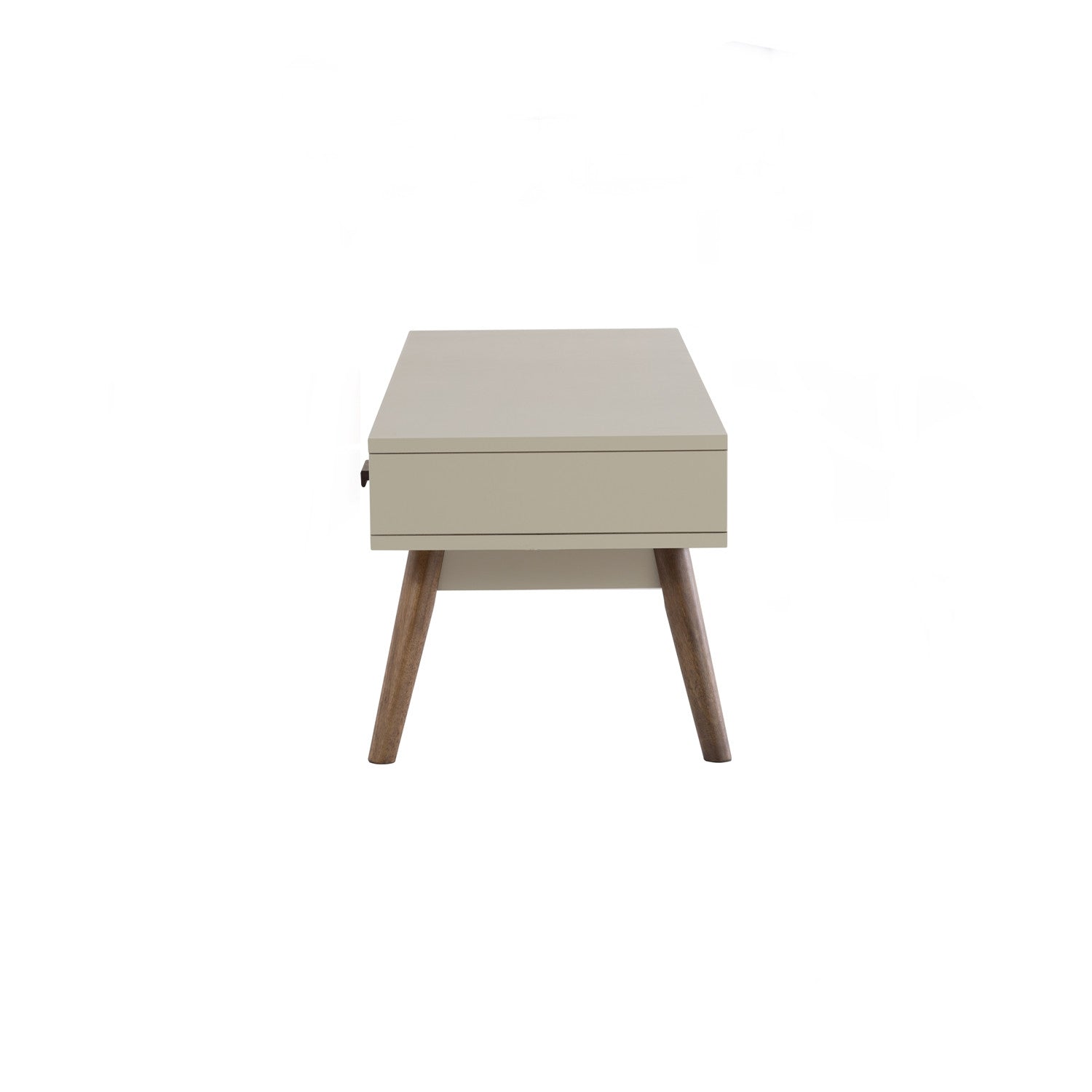 Bailey 1.5m tv cabinet in Cocoa colour leg, Taupe Grey colour top