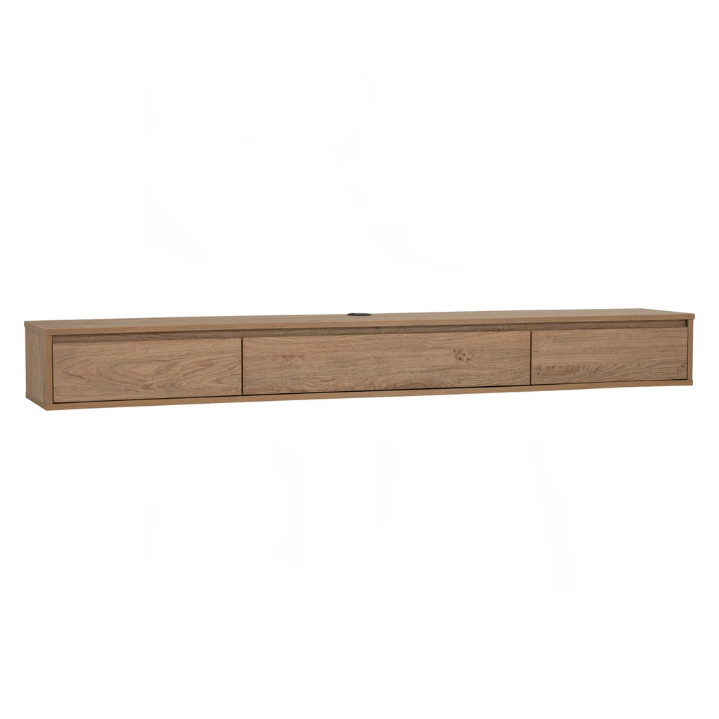 Hirado 1.8m wall tv cabinet in Oak colour