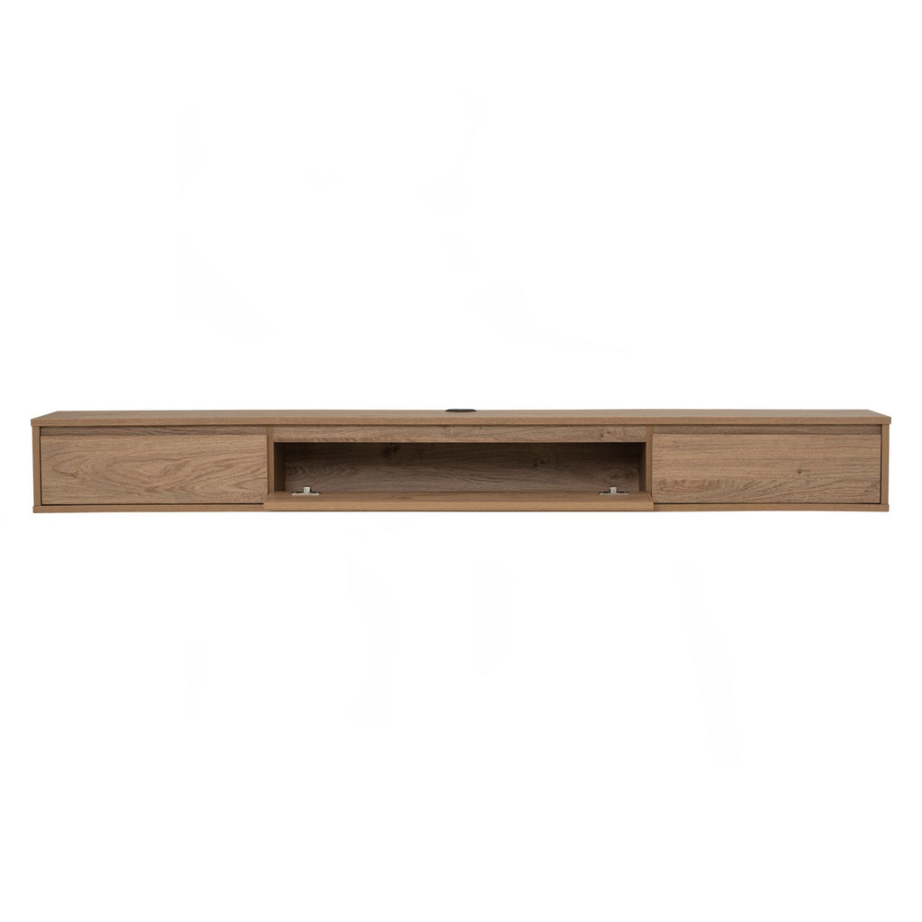 Hirado 1.8m wall tv cabinet in Oak colour