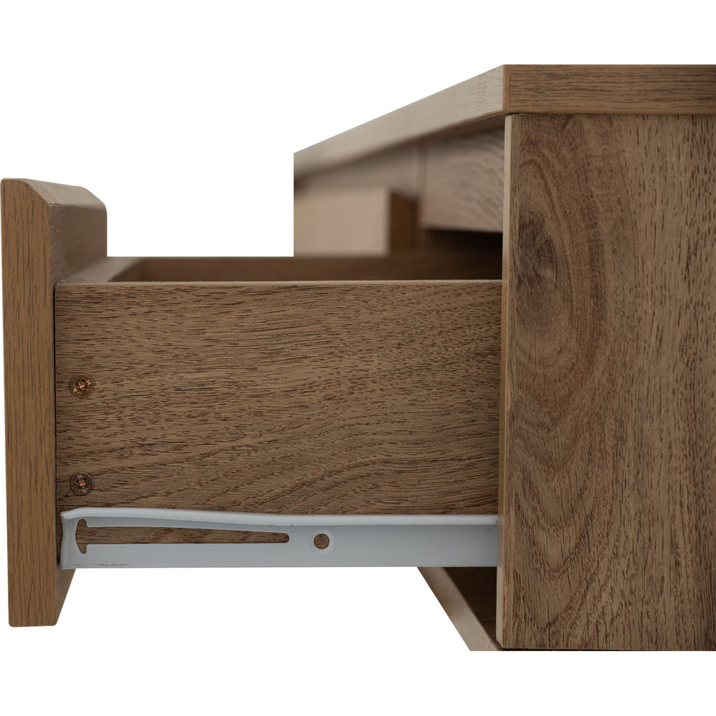 Hirado 1.8m wall tv cabinet in Oak colour