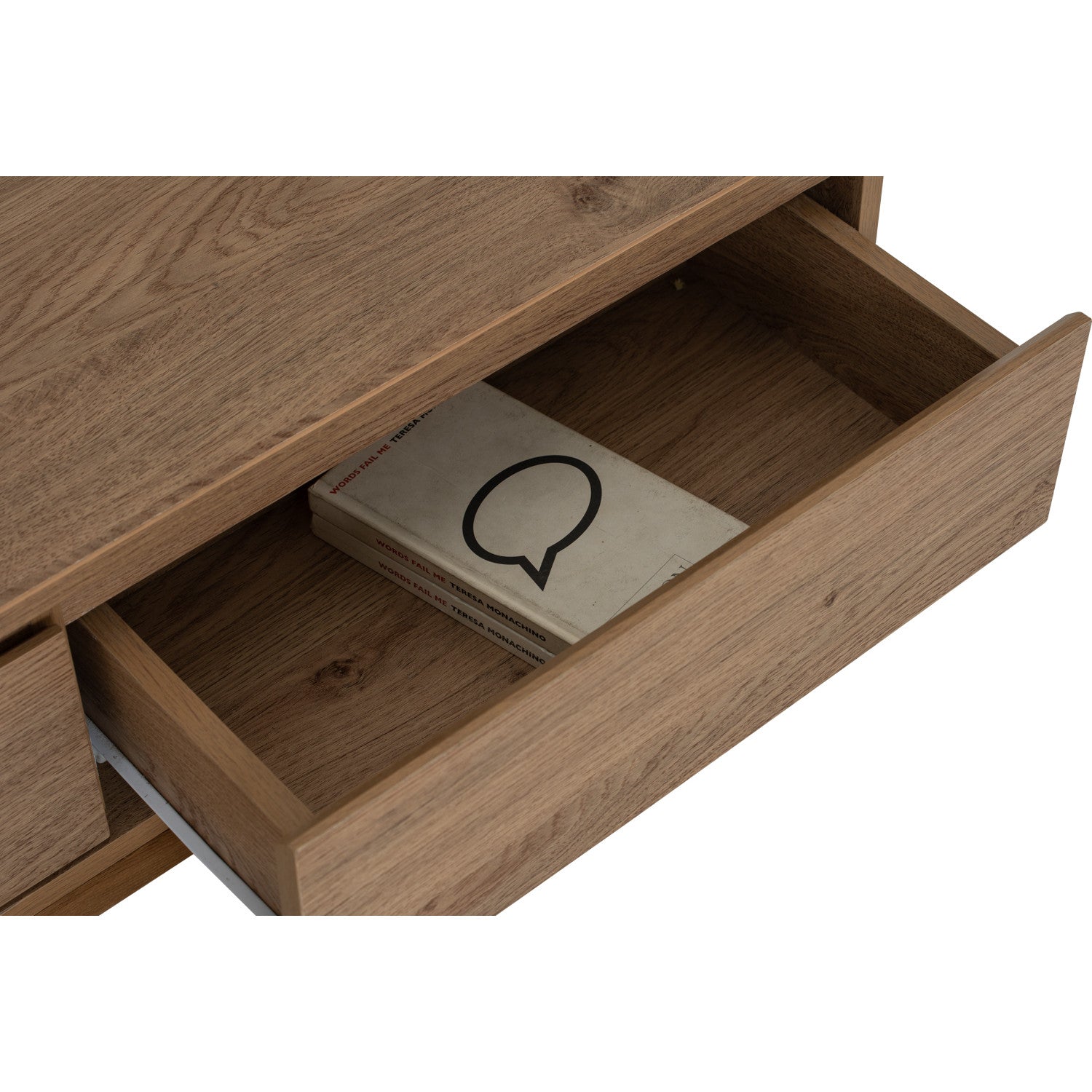 Hirado 1.8m wall tv cabinet in Oak colour