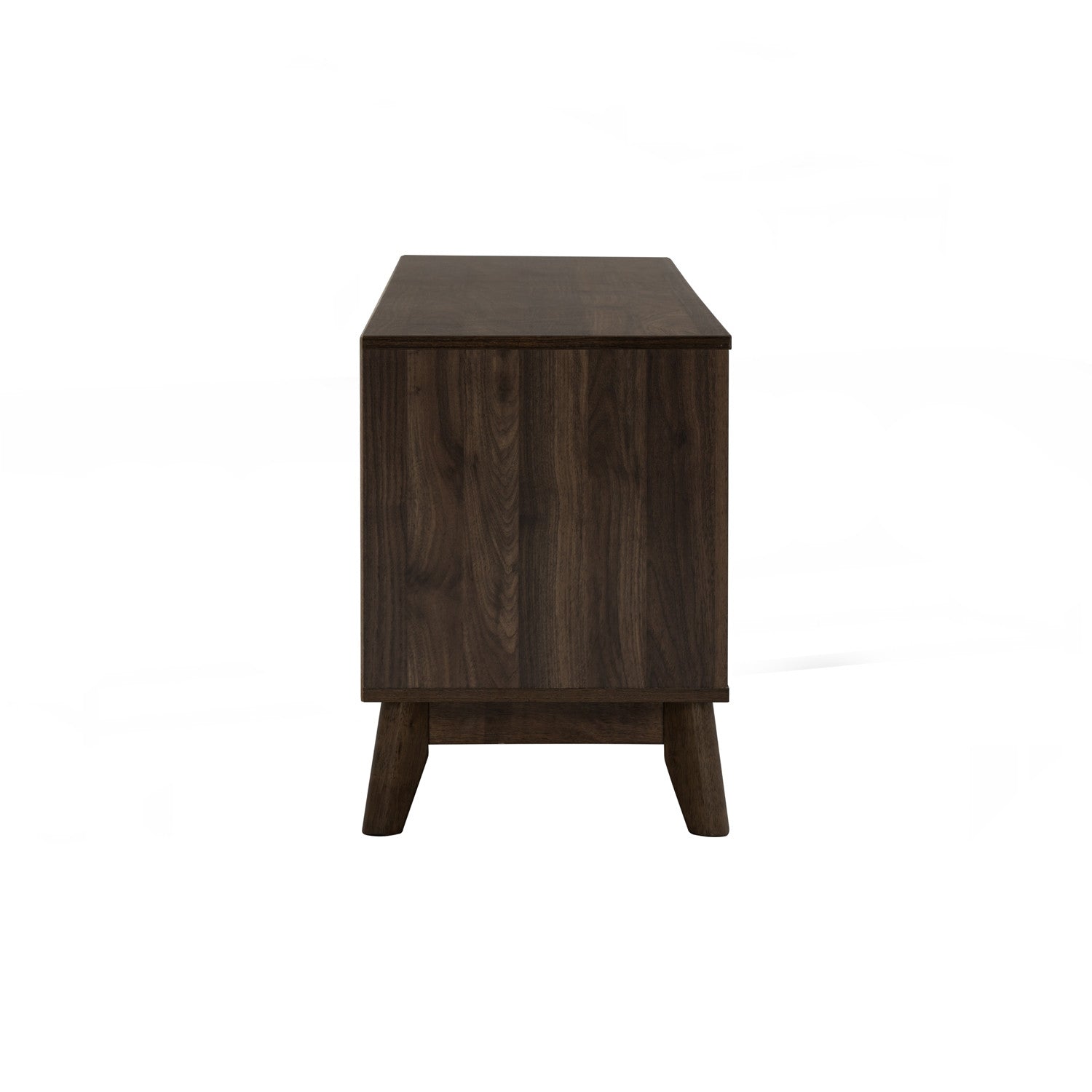 Hirado 1.8m tv cabinet in Cocoa colour leg, Walnut colour top