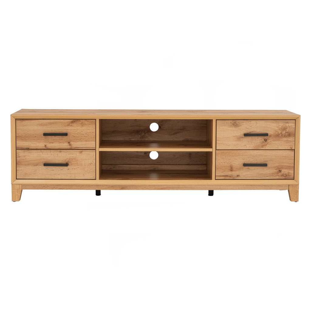 Oregon 1.65m tv cabinet in Wotan Oak colour