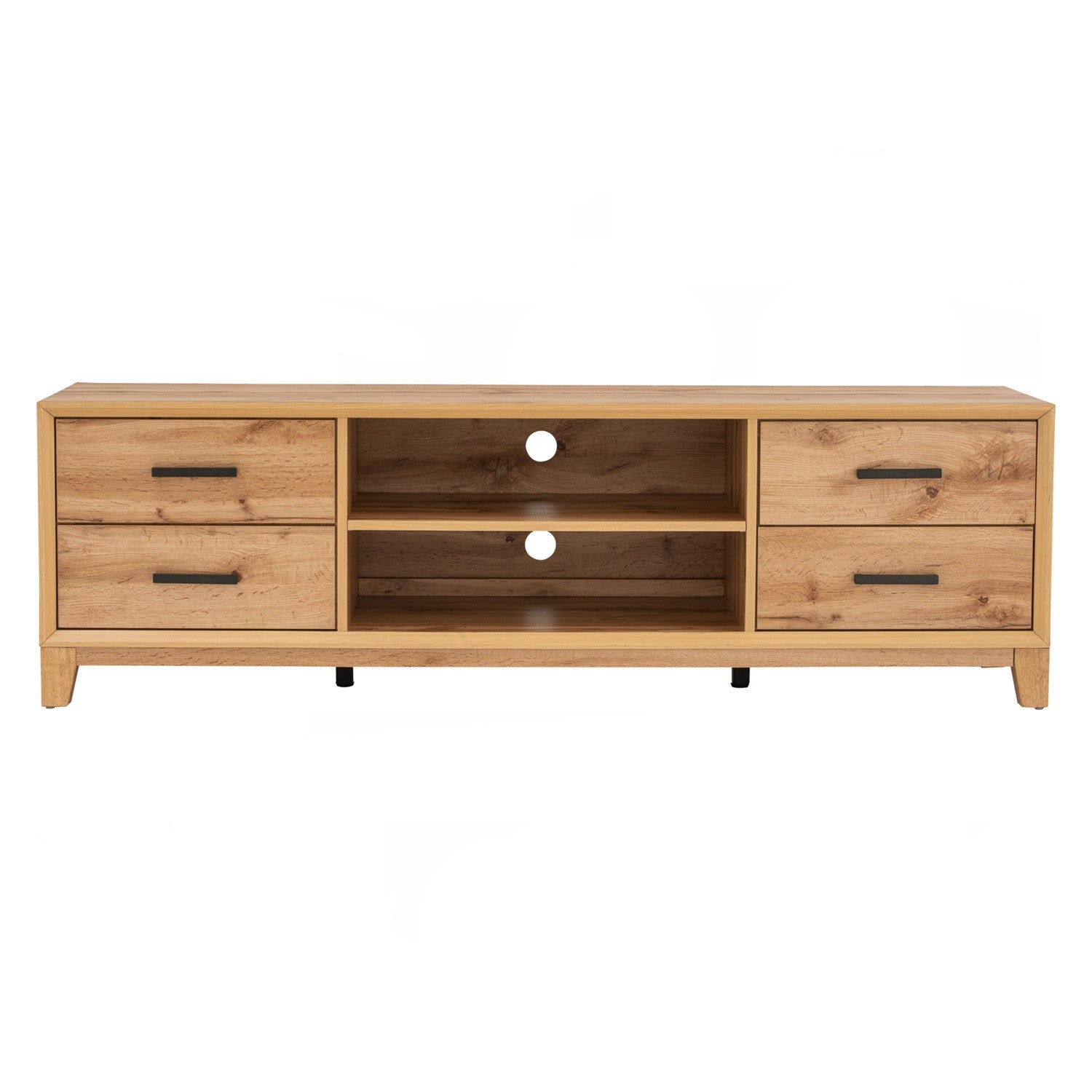 Oregon 1.65m tv cabinet in Wotan Oak colour