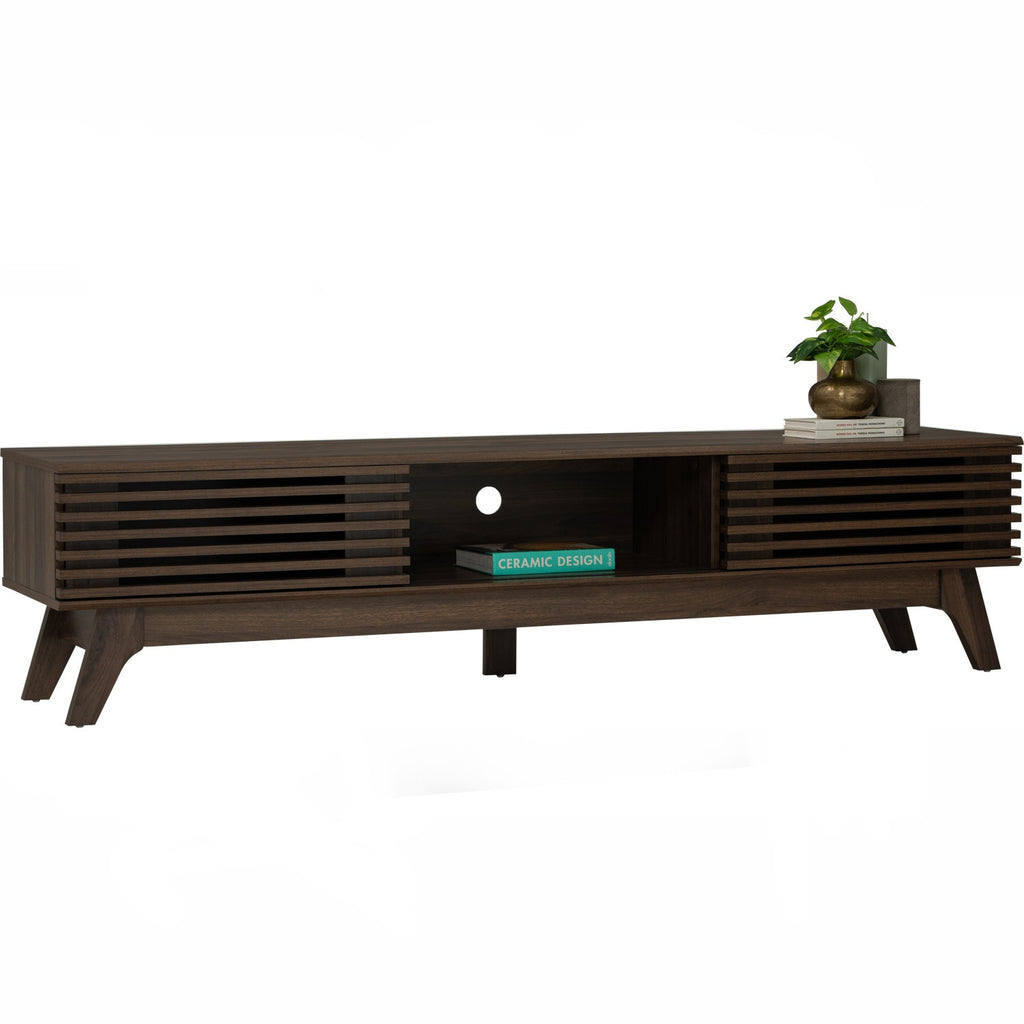 Floro 1.8m tv cabinet in Walnut colour
