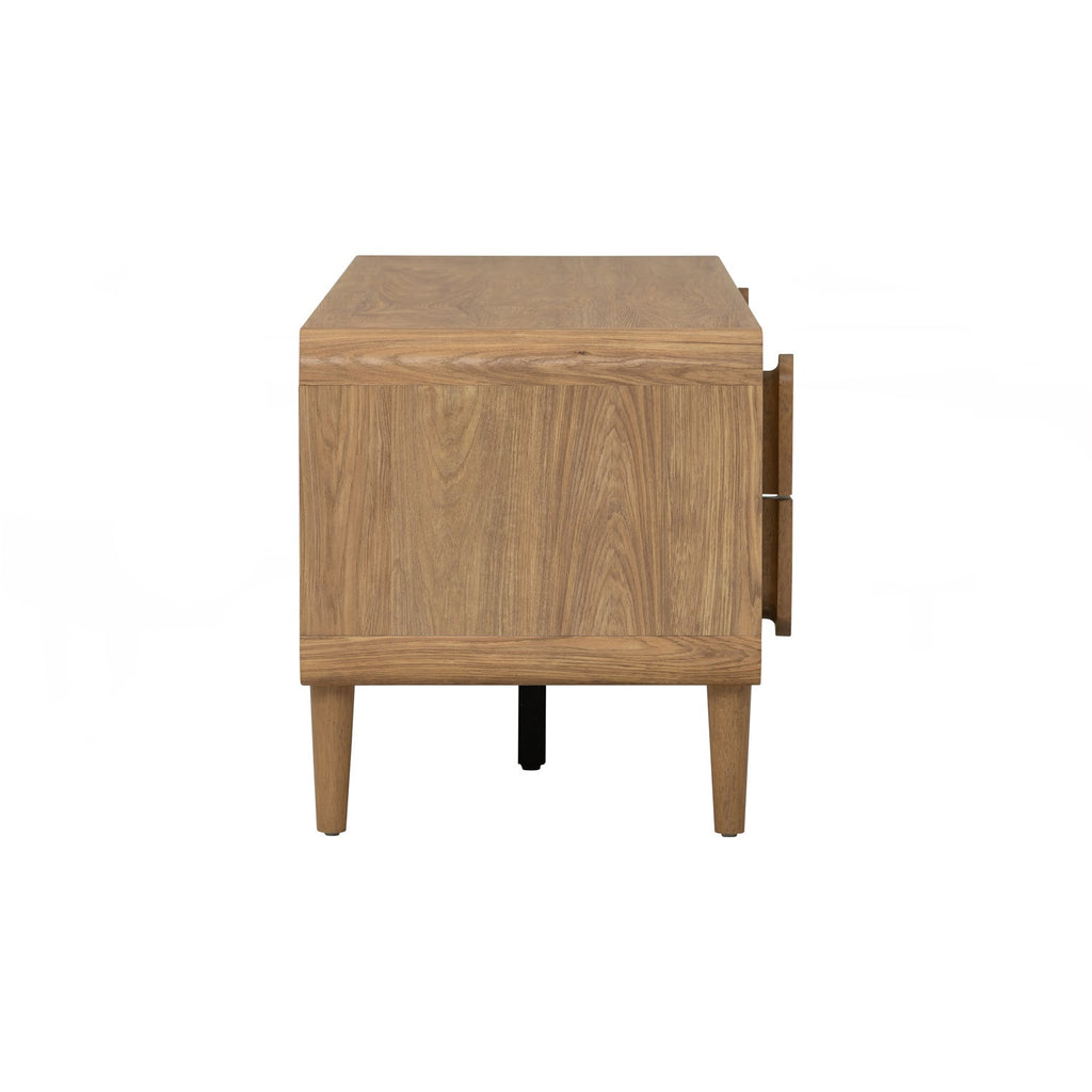 Lome 1.8m tv cabinet in Natural colour leg, Oak colour body.