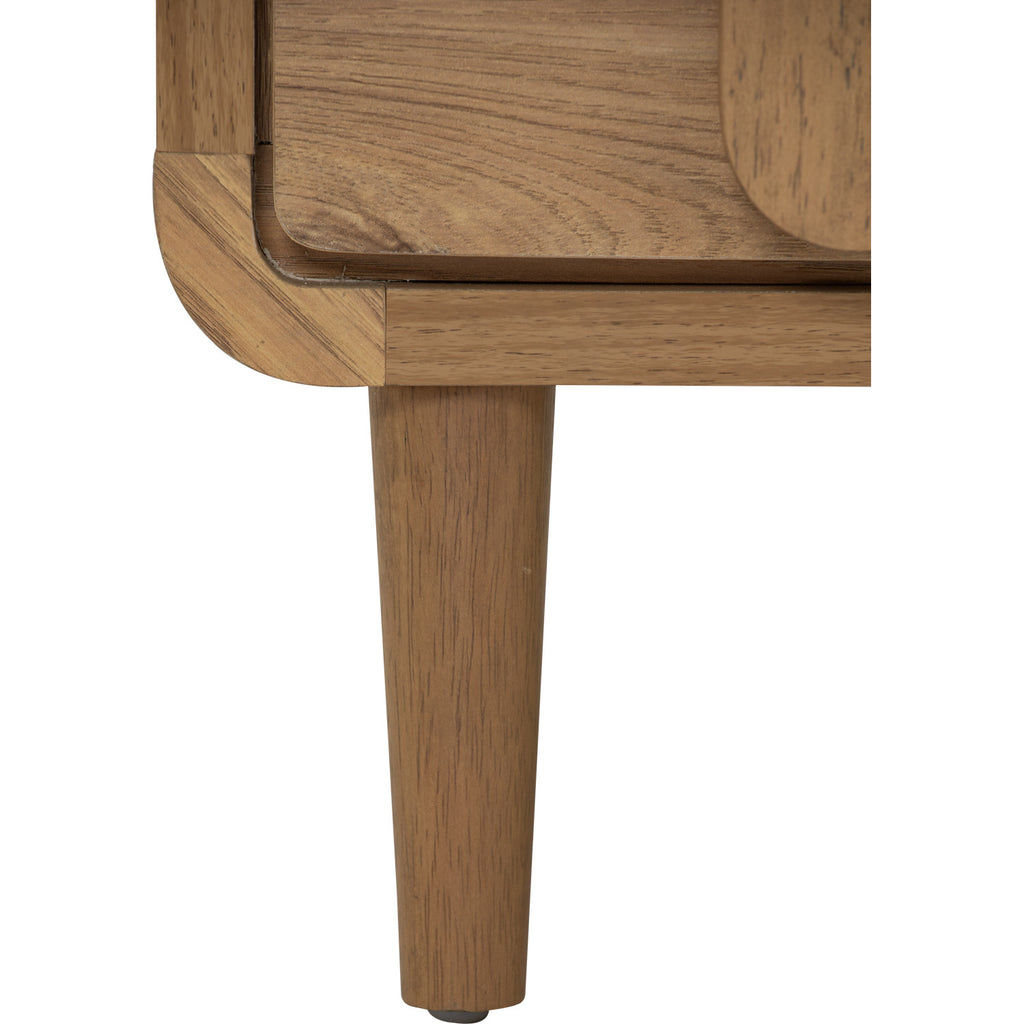 Lome 1.8m tv cabinet in Natural colour leg, Oak colour body.