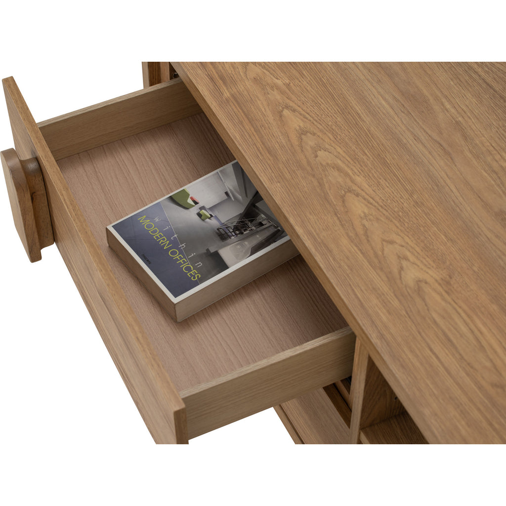 Lome 1.8m tv cabinet in Natural colour leg, Oak colour body.