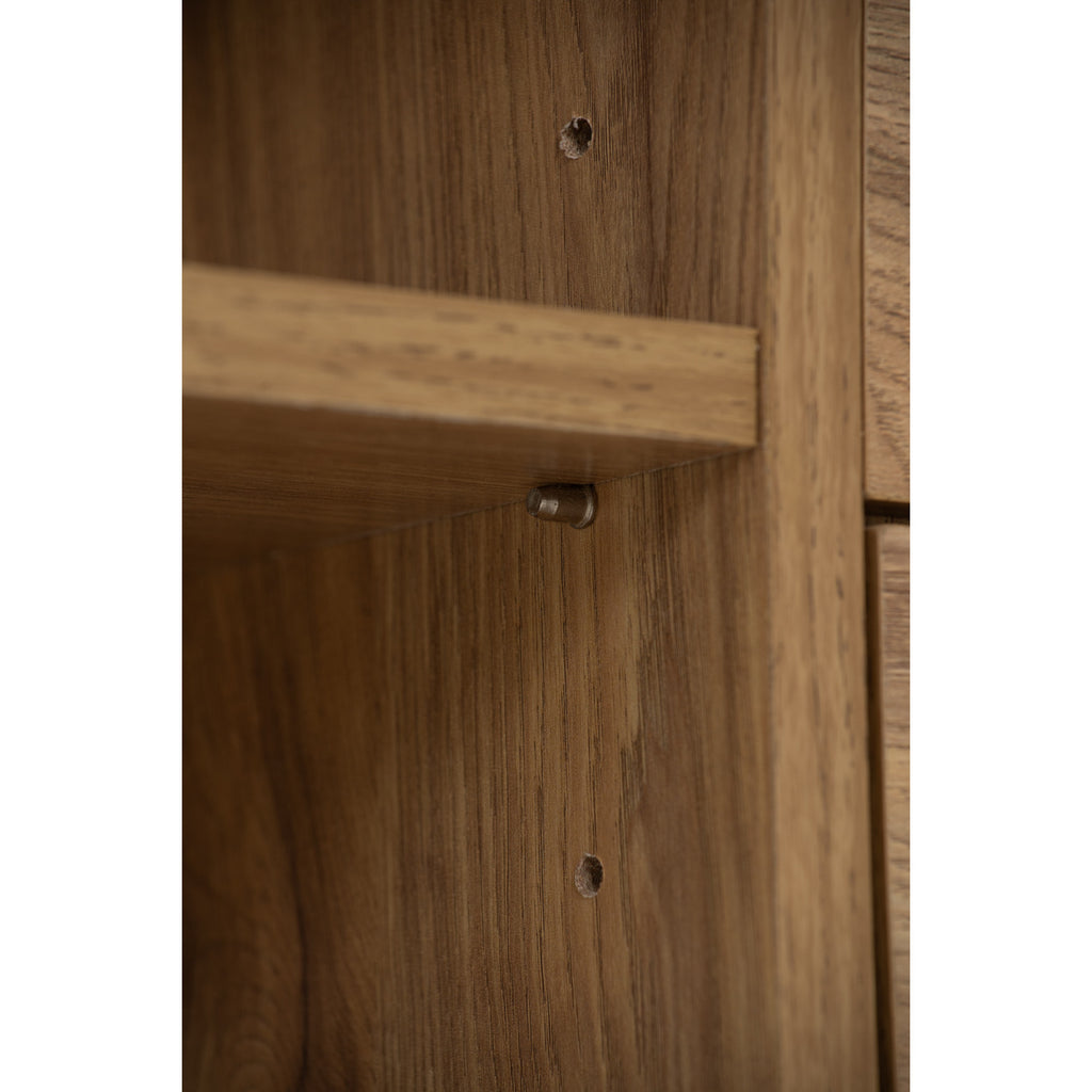 Lome 1.8m tv cabinet in Natural colour leg, Oak colour body.