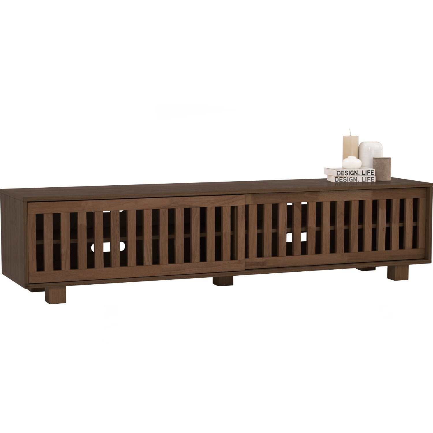 Kyoto 1.8M TV Cabinet in Cocoa colour