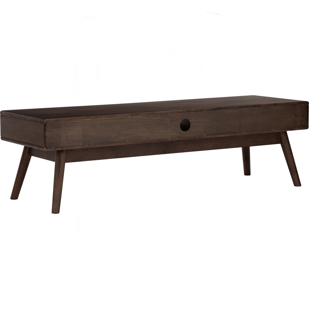 Lamar 1.5M TV Cabinet in Cocoa colour.