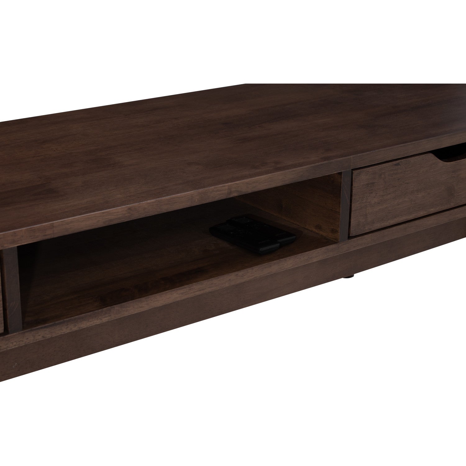 Lamar 1.5M TV Cabinet in Cocoa colour.