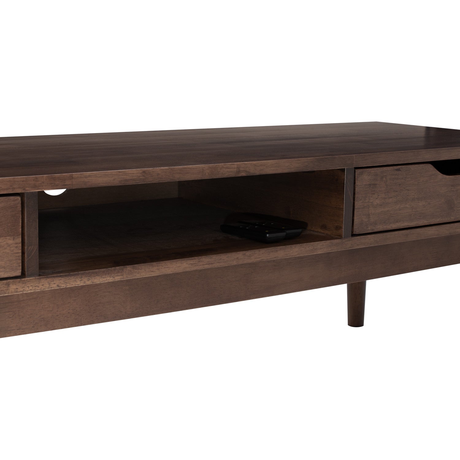 Lamar 1.5M TV Cabinet in Cocoa colour.