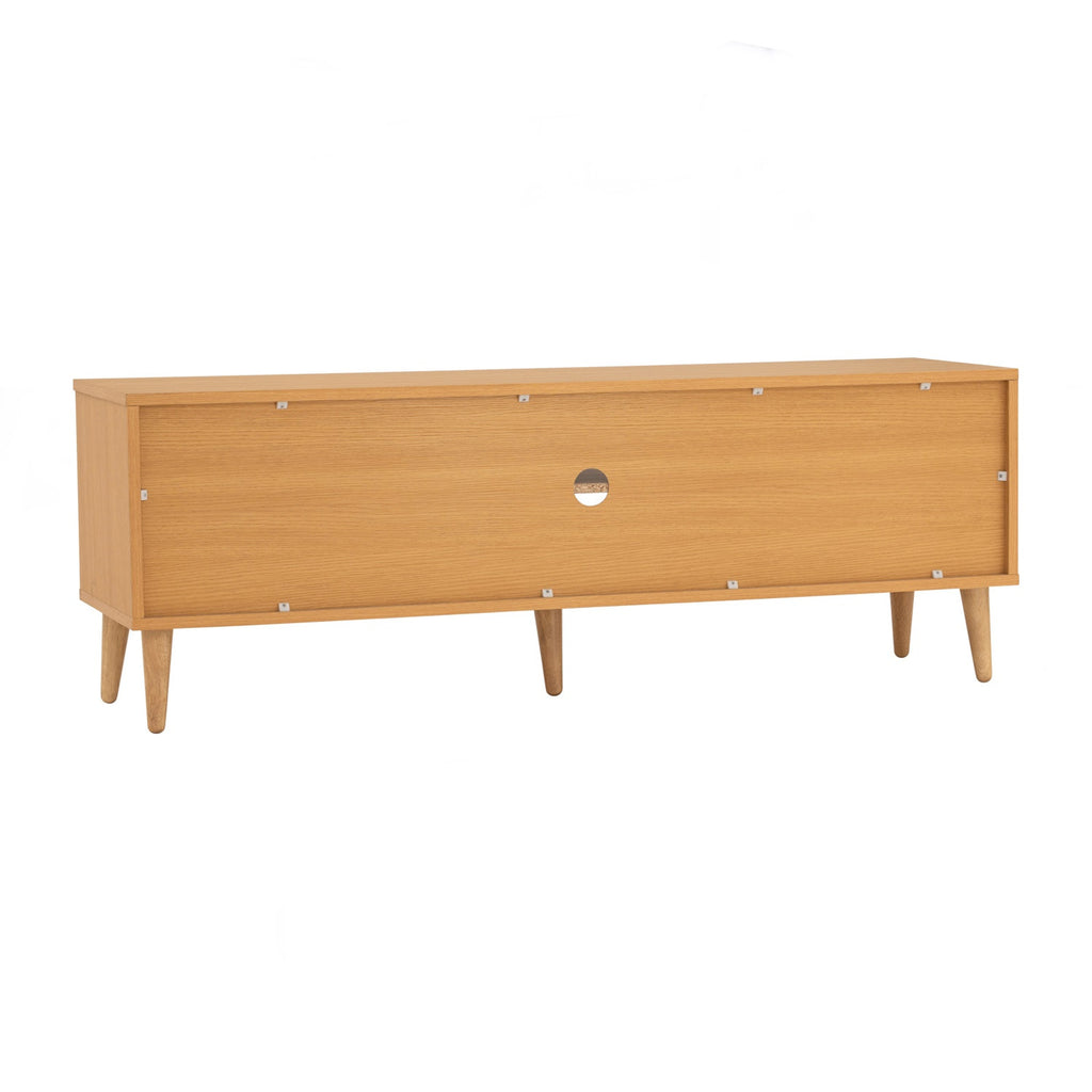 Dudley 1.5M TV Cabinet in Natural colour leg, Oak colour body.
