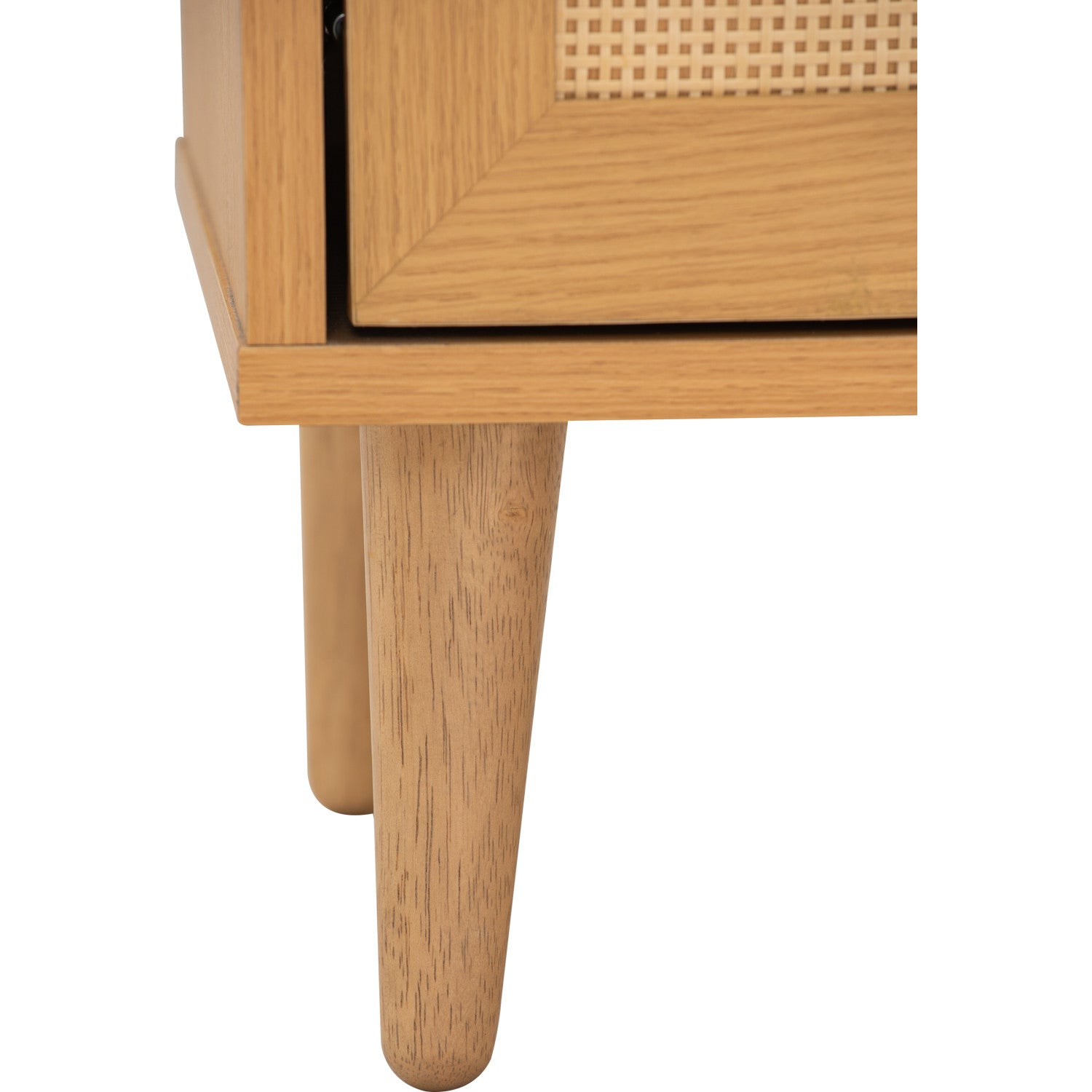 Dudley 1.5M TV Cabinet in Natural colour leg, Oak colour body.