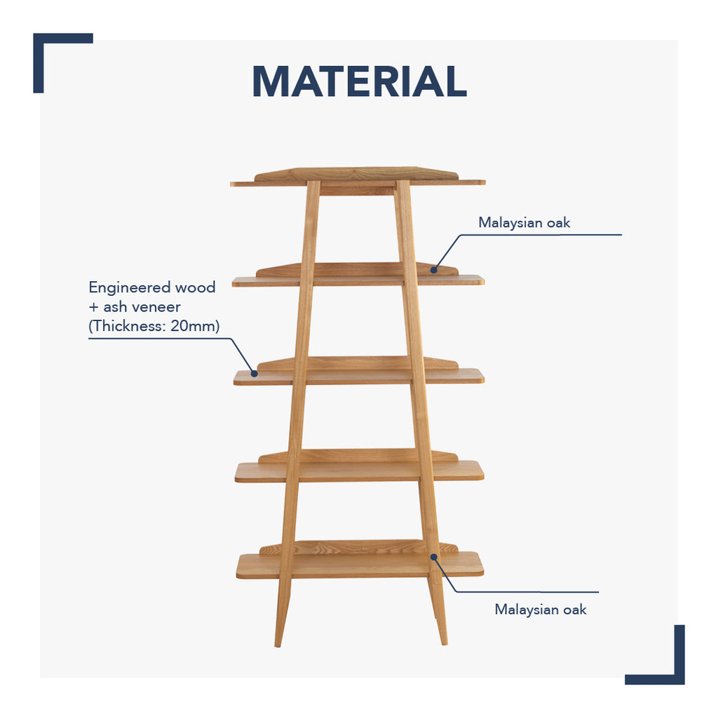 Keir shelf in Natural colour.