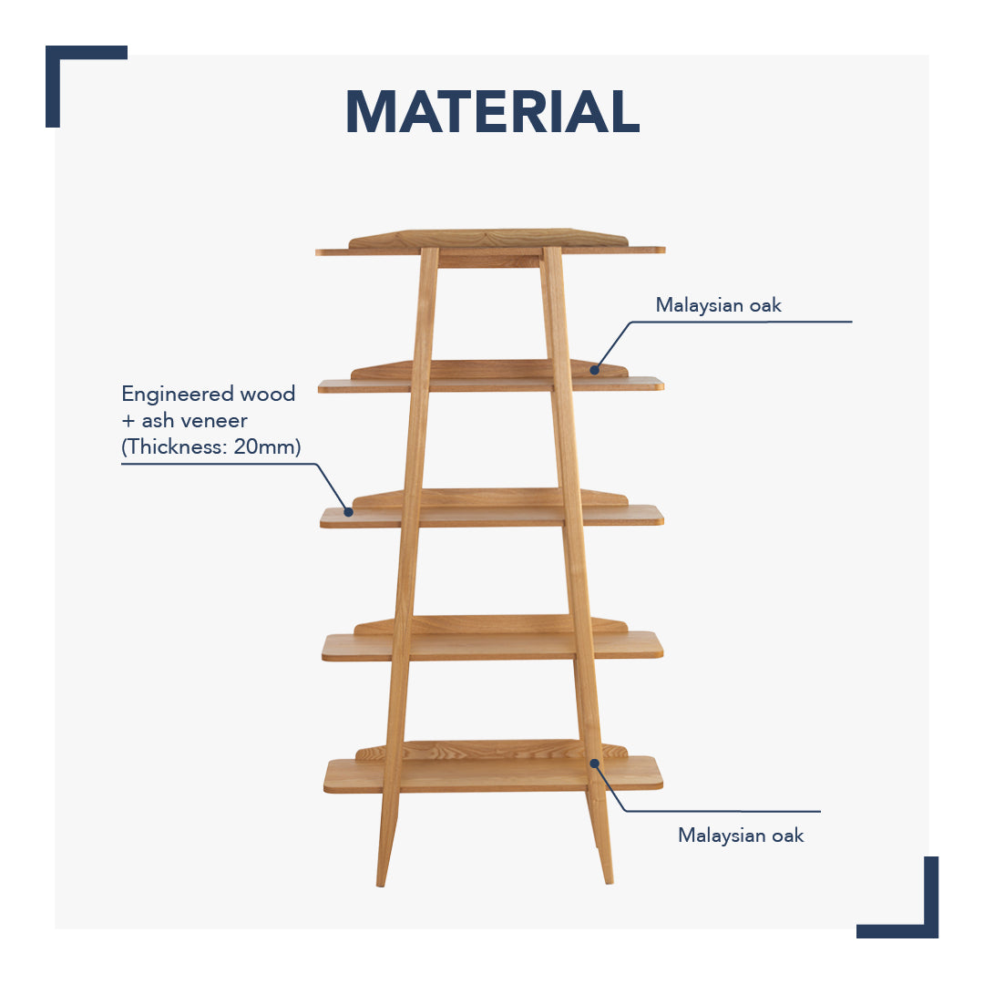 Keir shelf in Natural colour.