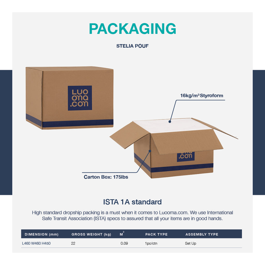 Stelia 510ø pouf with Cocoa colour leg, Brown Beige colour Teddy fabric