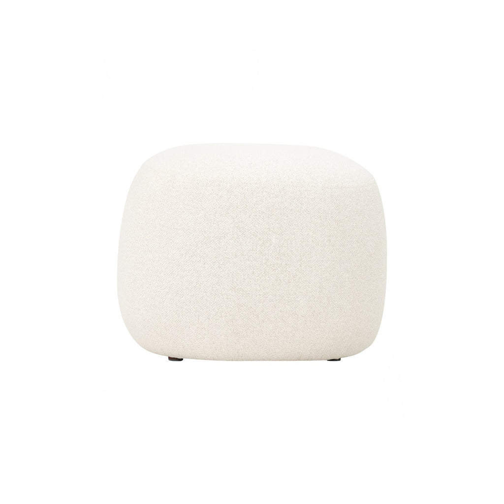 Lux 500ø pouf in White Cream colour Rubby fabric
