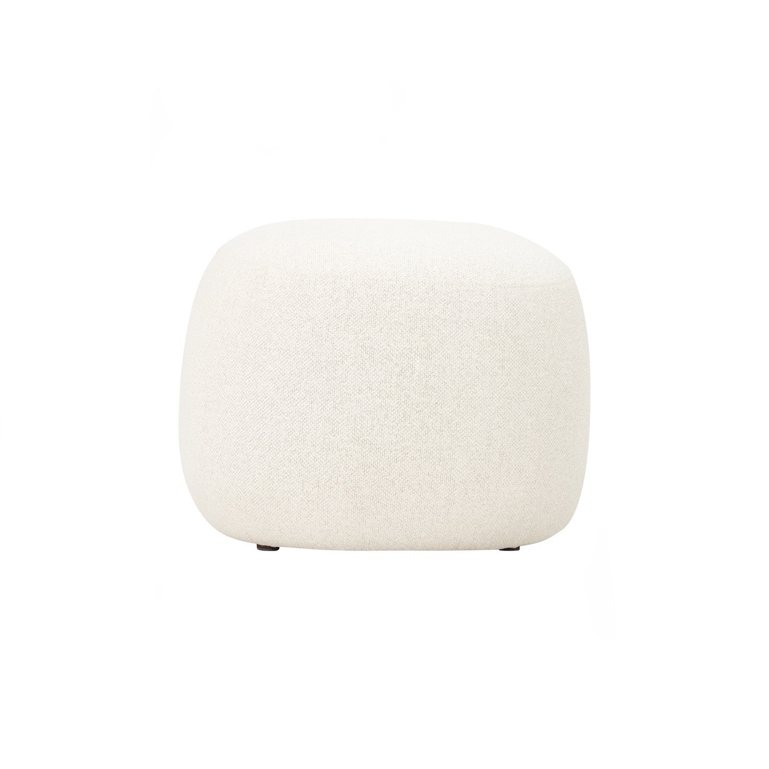Lux 500ø pouf in White Cream colour Rubby fabric