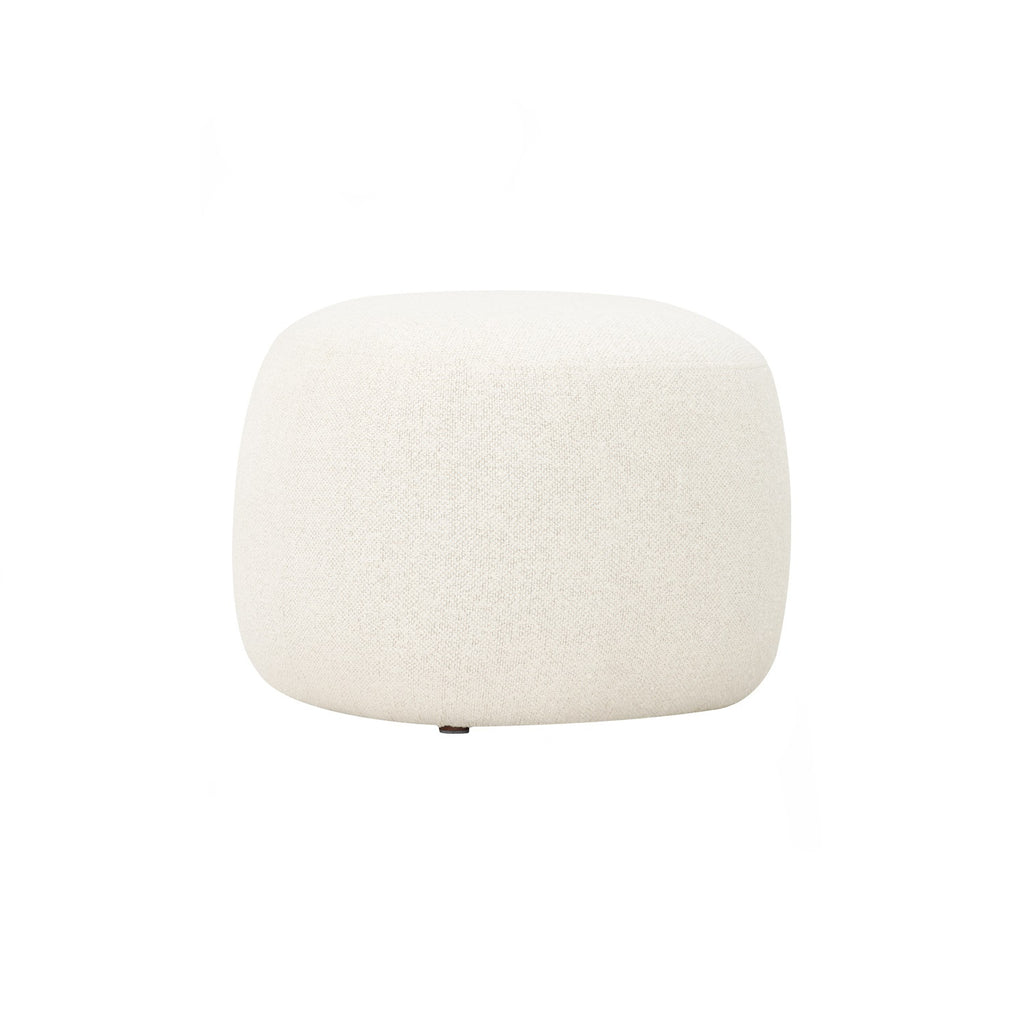 Lux 500ø pouf in White Cream colour Rubby fabric