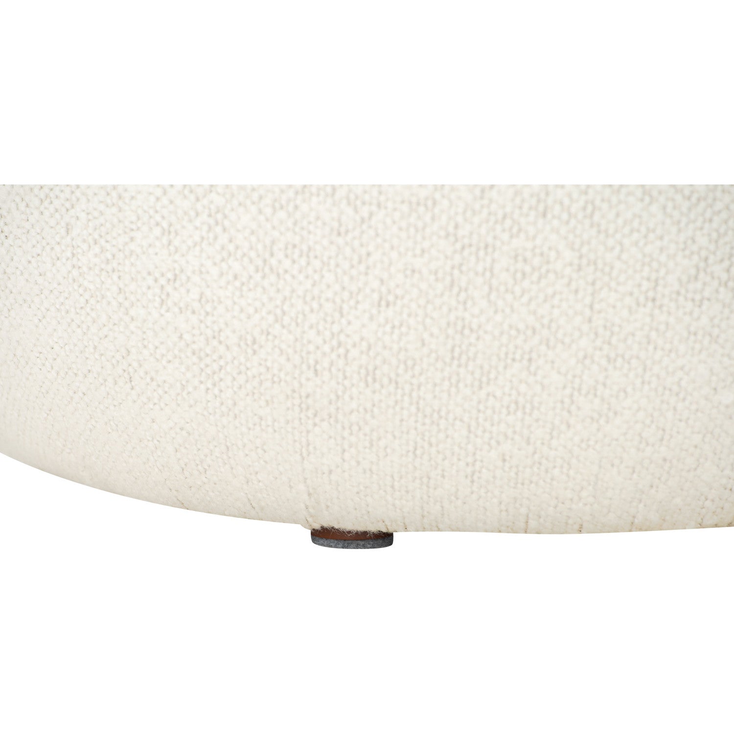 Lux 500ø pouf in White Cream colour Rubby fabric
