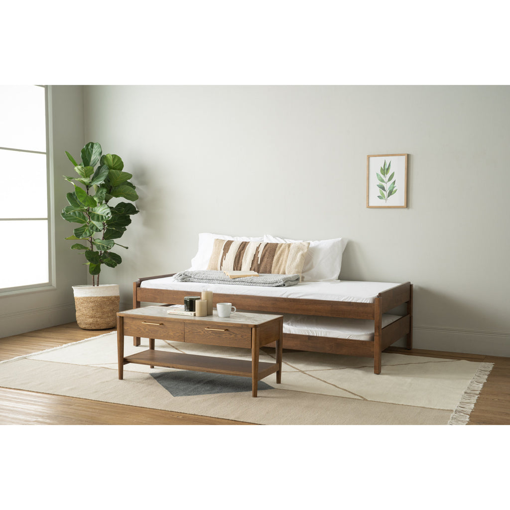 Hilo Single bed in Cocoa colour (Fit mattress: 910mm x 1930mm).