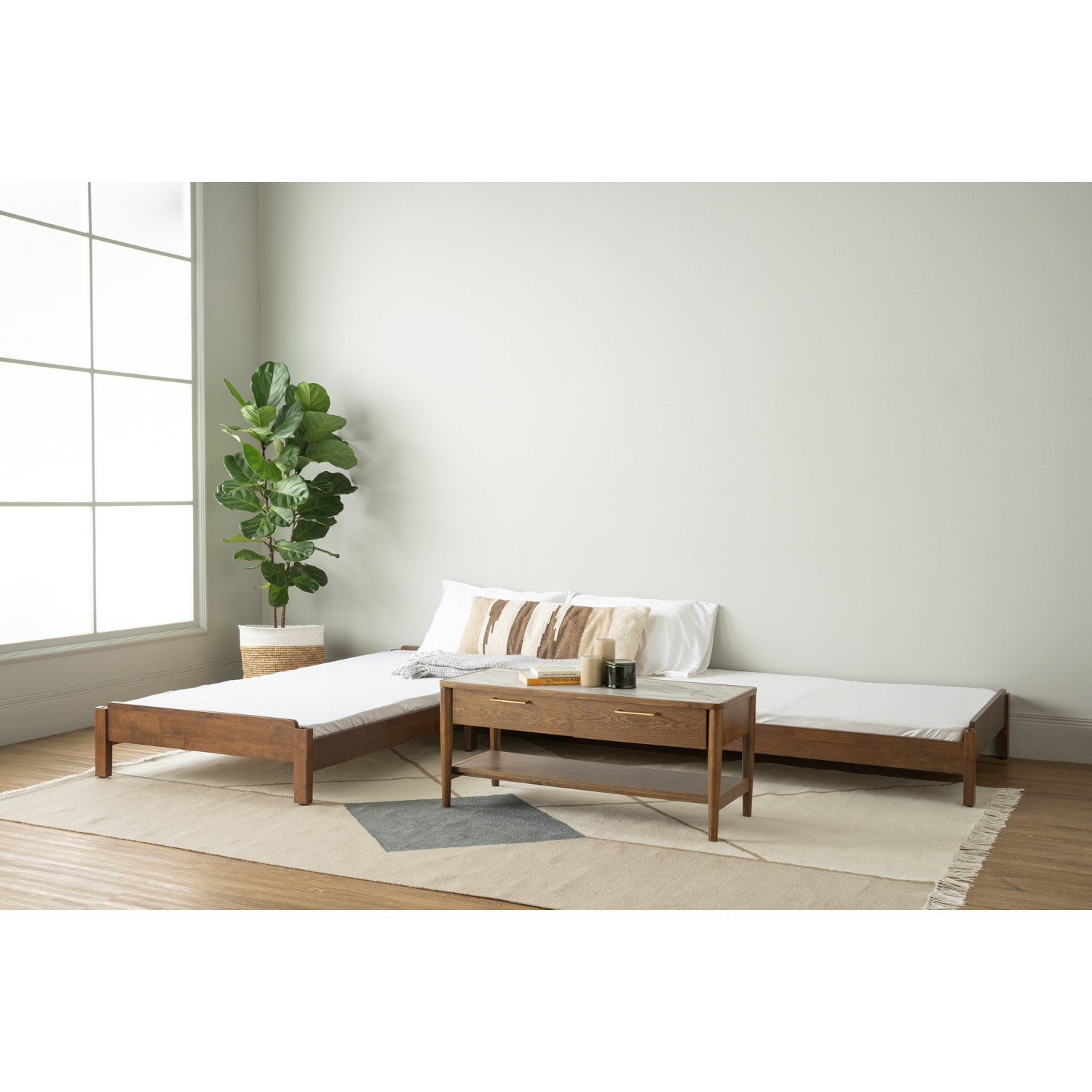 Hilo Single bed in Cocoa colour (Fit mattress: 910mm x 1930mm).